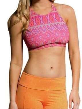 Onsie Hot Yoga_ONZIE FLOW SPIRIT BRA 3040 Dusk Block Sports Bra Size S/M - NWT